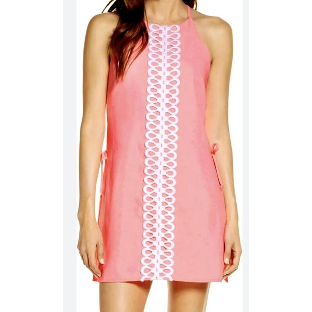 NWT Lilly Pulitzer Woman's Pearl Romper Lillys Coral women Size 0 pink dress